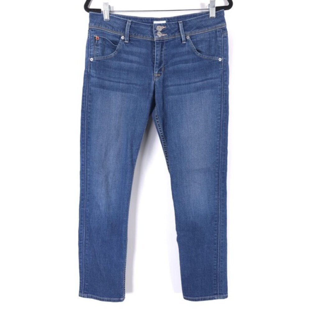 HUDSON COLLIN SKINNY CROP Jeans Mid Rise WC422ZNA Color MADR‎ Size 30
